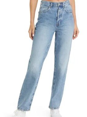 PacSun Light Wash Women's High-Rise Straight Dad Jeans